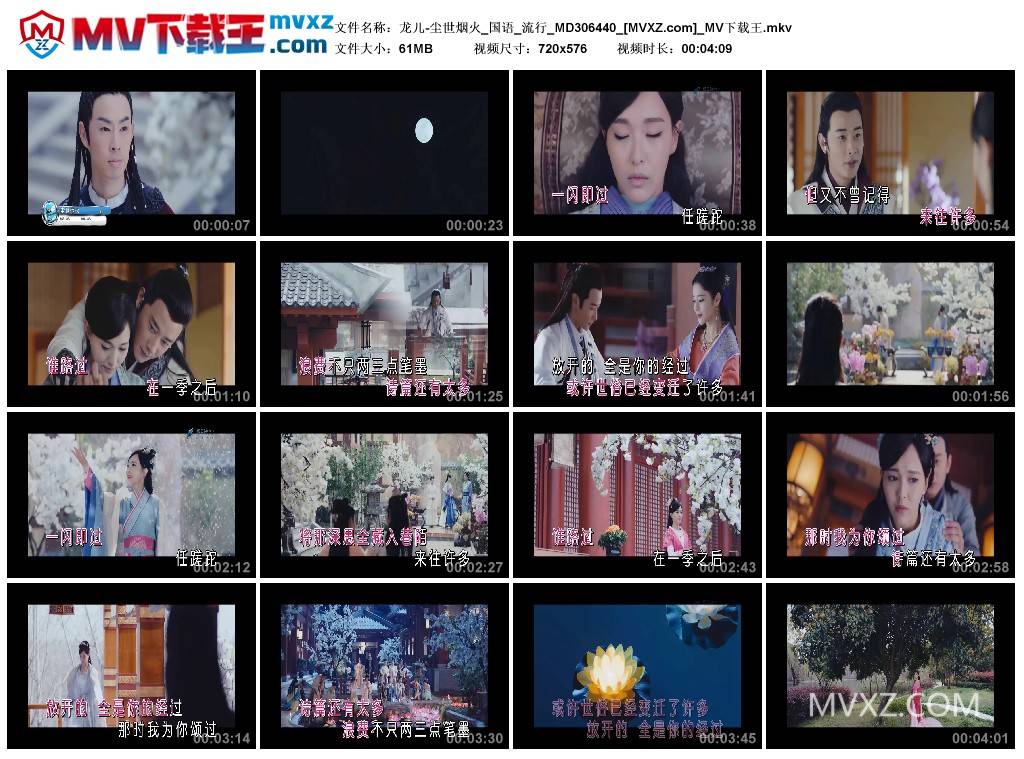 龙儿-尘世烟火_国语_流行_MD306440